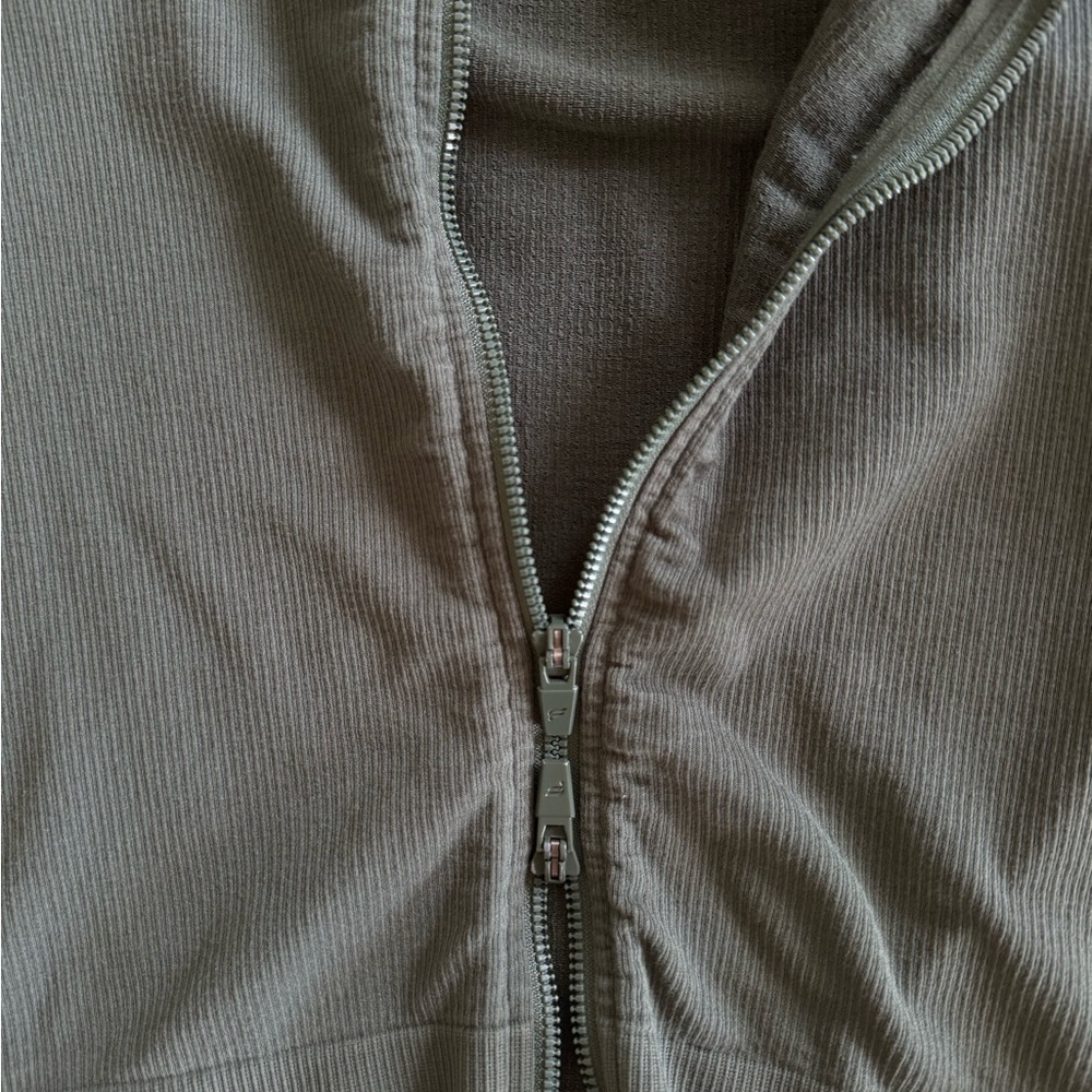 Fabletics Green Cropped Jacket - image 5